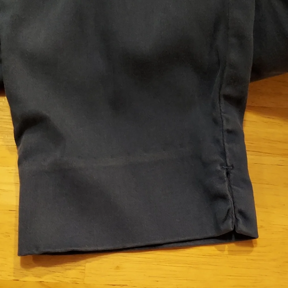 Level 99 Francis Lacey Double Welt Zip Blue Cropped Pants 29P